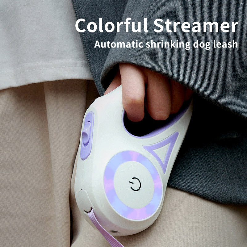 LED Retractable Dog Leash And Dog Collar